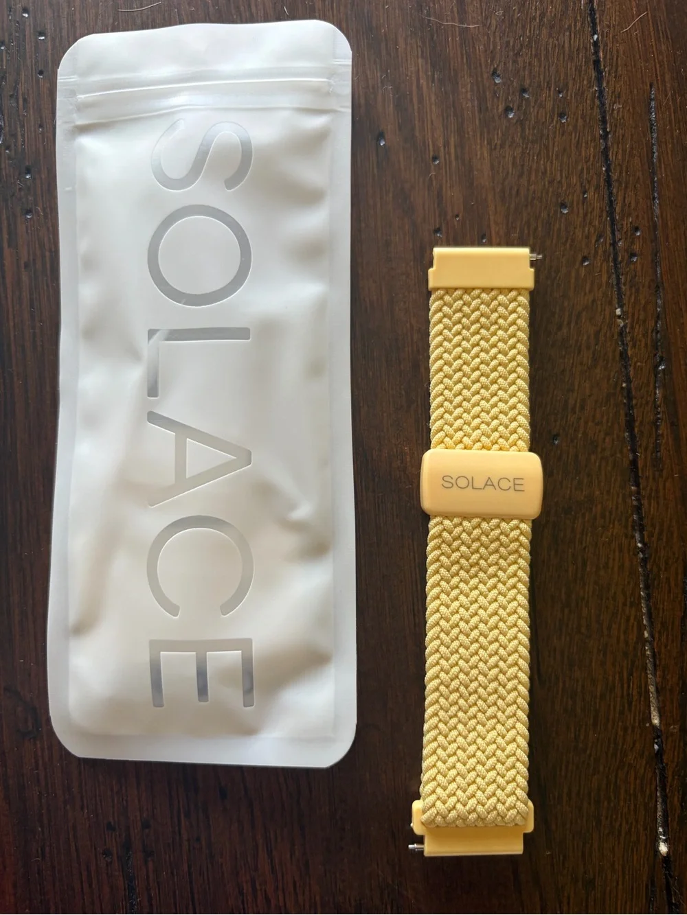 Solace Butter Yellow Woven Watch Band